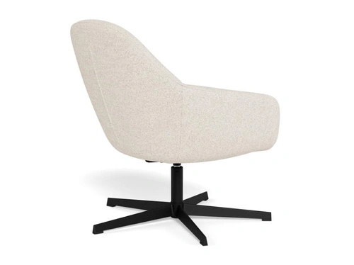 Křeslo Claremore bouclé béžové otočné moderní do obýváku