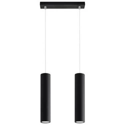 Závěsné svítidlo Lagos černé 2bodové moderní do obýváku kuchyně nebo nad ostrůvek