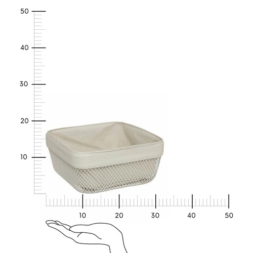 Mayaj square bread basket beige