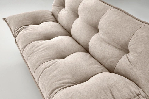 Rozkládací dvoumístná pohovka Judson béžová skandinávská s funkcí spaní do obýváku