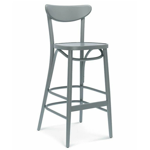 Dřevěná barová židle s opěrkou Fameg BST-1260 na míru 75 cm do kuchyně a jídelny retro