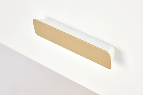 Moderní bílý noční stolek Tisaia Intesi se zásuvkou do ložnice a studentského pokoje