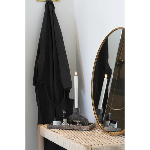 Dřevěná lavice Abano béžová do předsíně a jídelny boho se sedákem z provazu 80 cm