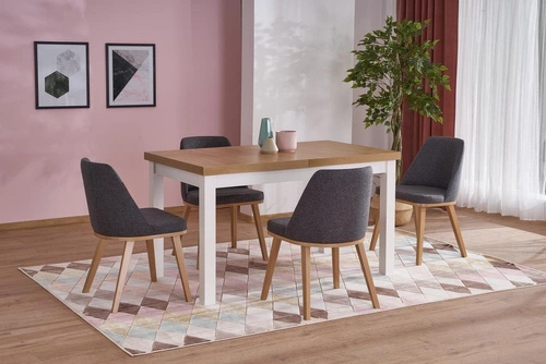 Rozkládací jídelní stůl Tiago 2 Intesi 140-220x80 moderní dub přírodní bílý