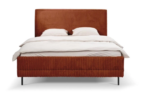 Čalouněná postel Foggy 160x200 s úložným prostorem terakota moderní do ložnice