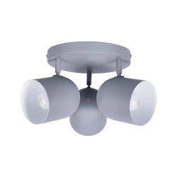 Stropní svítidlo Azuro šedé matné kulaté 3xE27 moderní do obýváku a kuchyně