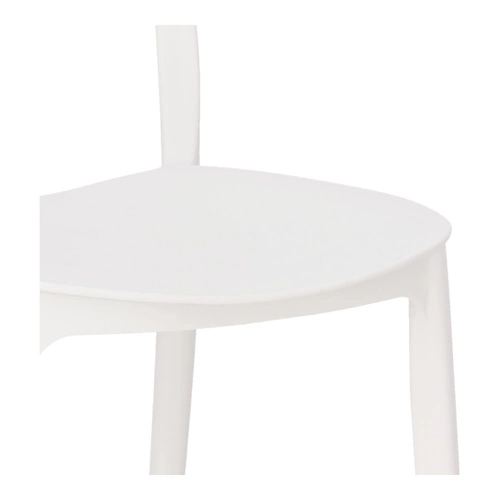 Bílá jídelní a zahradní židle z polypropylenu, snadno čistitelná, stohovatelná 5five