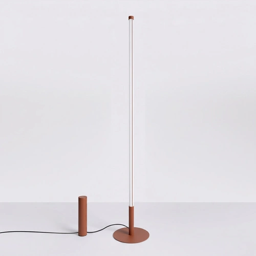 Stojací lampa do obývacího pokoje TRANG mocca moderní LED 4000K