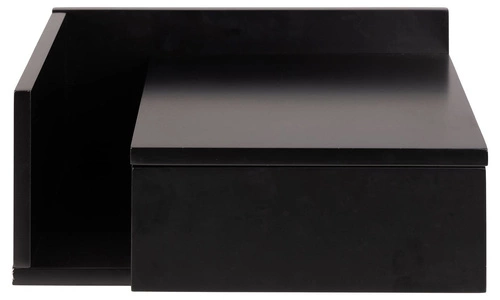 Závěsný noční stolek černý 40 cm se zásuvkou moderní Actona Ashlan II do ložnice