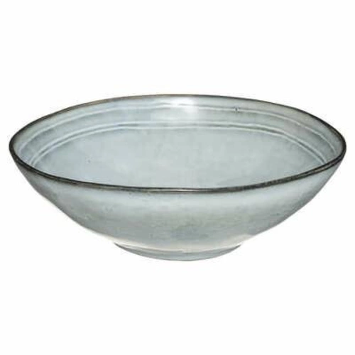 Modrá keramická polévková miska Flower 24 cm moderní do kuchyně vhodná do myčky