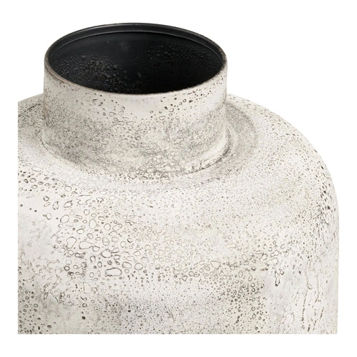 Hou antická béžová vysoká kovová dekorativní váza do obýváku