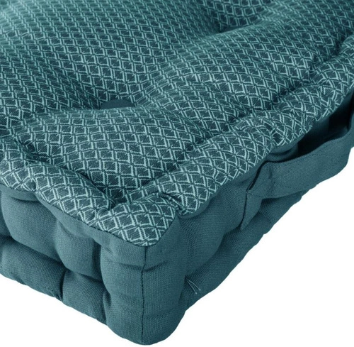 Polštář na židli Shipy Atmosphera prošívaný 40x40 modrý do zahrady a jídelny