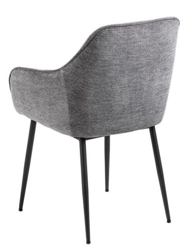 Čalouněná jídelní židle s područkami Brooke antracitová moderní Actona