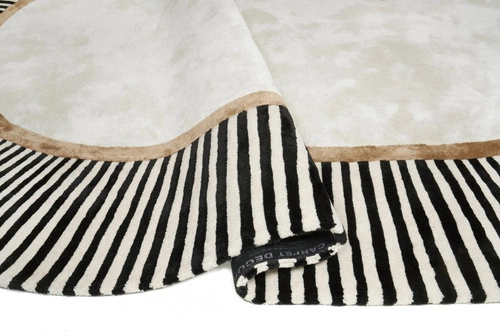 Oválný vlněný koberec Amber Beige 160x230 do obýváku moderní měkký