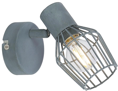 Nástěnná lampa Viking 1x40W E14 šedá