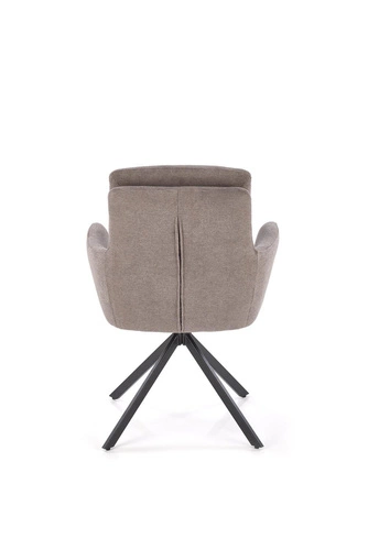 Otočná židle Bolenge Intesi šedá čalouněná s područkami do kanceláře a jídelny