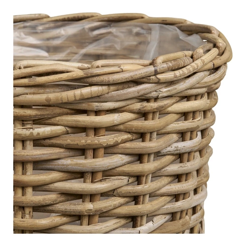 House Nordic Kalak sada 2 ratanových dekorativních košů do obýváku rustikální