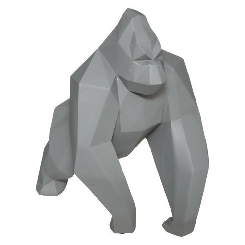 Dekorativní soška Origami Gorilla Atmosphera šedá moderní do obýváku nebo jako dárek