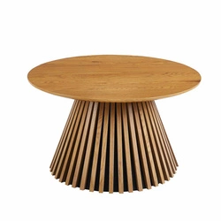 Konferenční stolek Kyoto kulatý 80 cm dub moderní skandinávský do obýváku Intesi