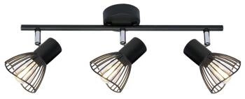 Stropní světlo Fly strip 3x40W E14 černé