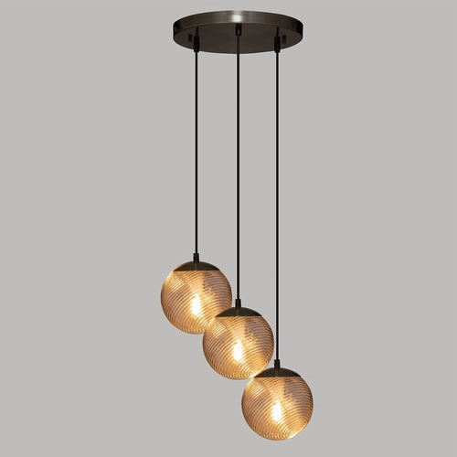 Visící lampa Night chrom/sklo