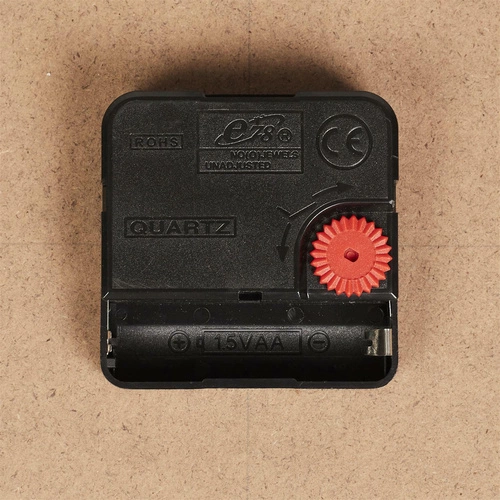 Konferenční stolek Telis kulatý černý se stylovými hodinami moderní do obýváku 50 cm Intesi