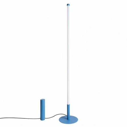 TRANG moderní LED stojací lampa do obývacího pokoje světle modrá 150 cm