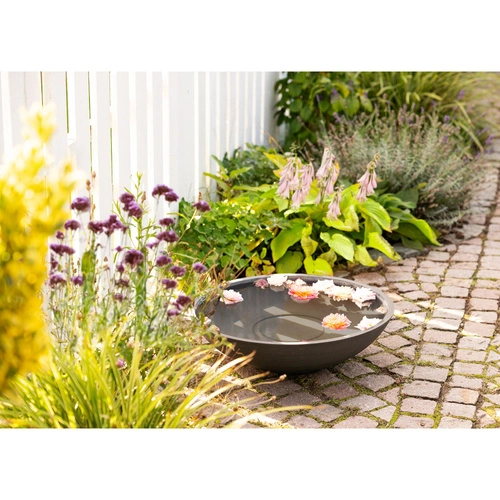 Miska Fleuriste – mísa na vodní květy, tmavě šedá