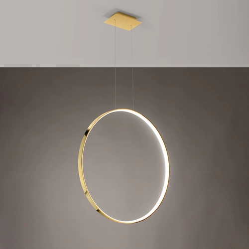 Závěsné LED svítidlo RIO 78 moderní zlaté nad stůl do obýváku a jídelny 78 cm