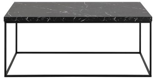 Konferenční stolek Barossa 110x55 cm obdélníkový černý mramor moderní do obýváku Actona