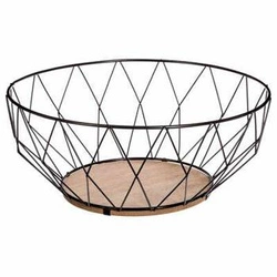 Diamantový koš na ovoce černý 28 cm