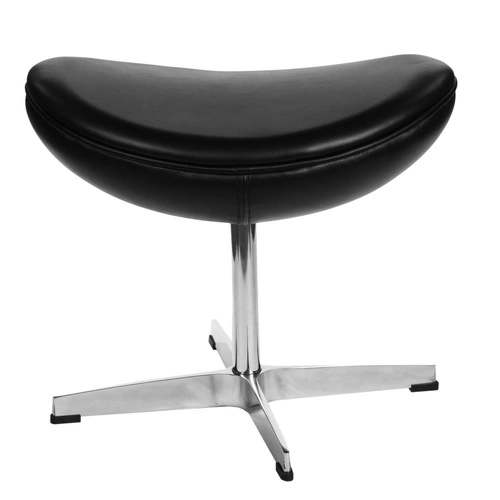 Podnožka Egg černá kůže TP