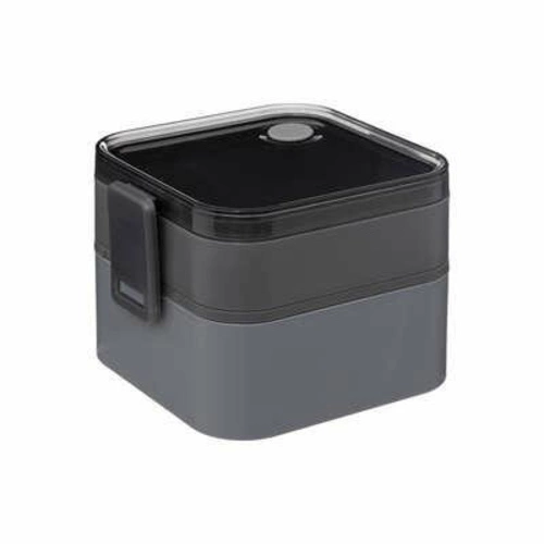 Box na oběd a snídani 5five simply 1,5l šedý/černý