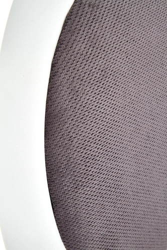 Jídelní židle Baron Intesi dřevěná čalouněná glamour bílá šedá do jídelny a obýváku