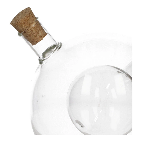 Skleněná láhev 2v1 na olej a ocet 480 ml kulatá moderní 5five simply smart