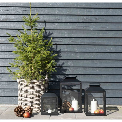 Sada 2 dekorativních košů Indo z ratanu boho do obýváku a na terasu House Nordic