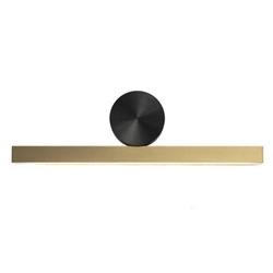 Moderní nástěnné svítidlo BOOGIE LED zlaté 45 cm do obýváku a nad zrcadlo Step into Design