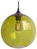 EDISON 25 závěsná lampa 1x60W E27 zelená + žárovka