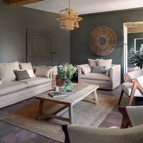 Atmosphera jutový koberec boho do obýváku 120x170 přírodní obdélníkový koberec z juty