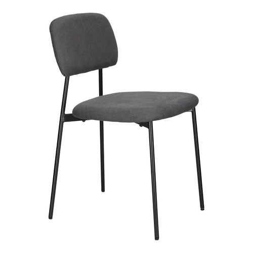 Sada 4 tmavě šedých židlí Esther