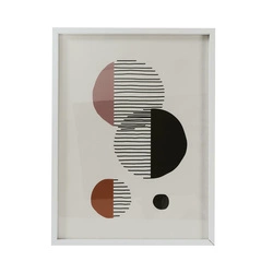 Dekorativní obraz Art-deco Intesi bílý 60x45 cm moderní do obýváku nebo ložnice