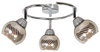 Spirálová stropní lampa Fort 3x10W E14 LED chrom