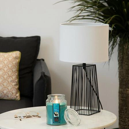 Vonná svíčka Nina Atmosphera kokosová ve skleněné dóze mořská do obýváku 72h