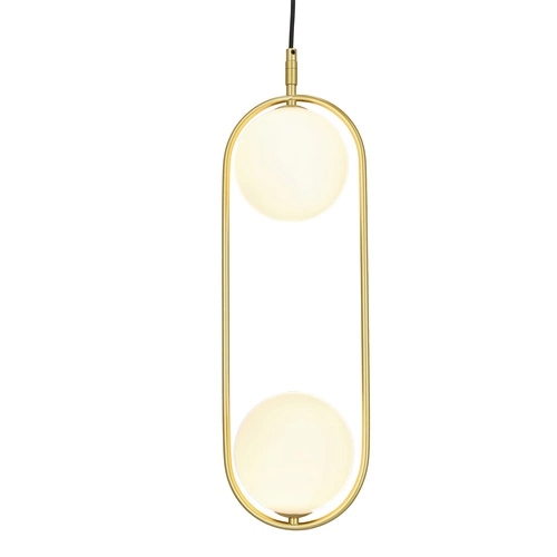 Závěsná lampa Cordel 2x28W G9 mosazná