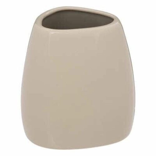 Keramický béžový kelímek na zubní kartáčky Colors do koupelny 5five simply smart