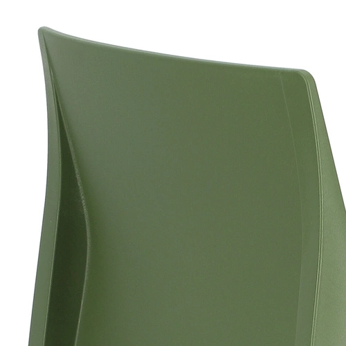 Barová židle Kate moderní antracitová 65 cm do kuchyně a zahrady se zádovou opěrkou stohovatelná SCAB Design