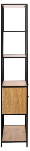 Knihovna Seaford II loftová s zásuvkami dub/černá 77 cm