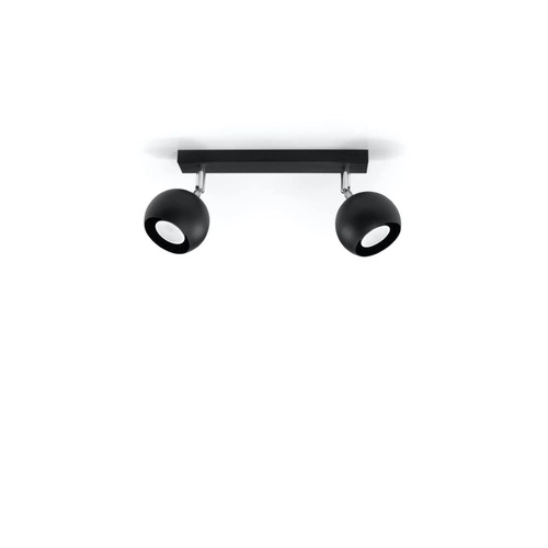 Stropní LED svítidlo OCULARE 2 černé moderní do obýváku, kuchyně nebo ložnice 30 cm