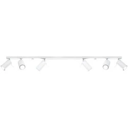 Stropní svítidlo RING 6L bílé moderní kovové do obýváku kuchyně nebo ložnice