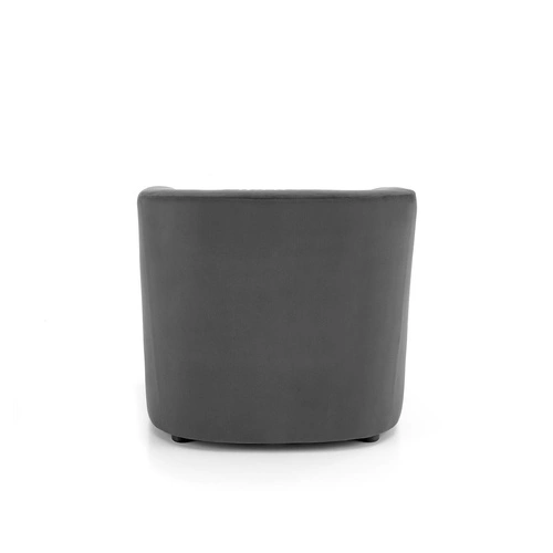 Relaxační křeslo Dasman sametové šedé do obýváku moderní s polštářem Intesi